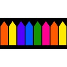 Marcador de Página Autoadesivo Holic Pop Neon T008 160 Folhas Tris