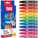Giz Pastel Oleoso 12 Cores Tris