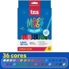 Lápis de Cor 36 Cores Triangular Mega Soft Color Tris