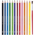 Lápis de Cor 12 Cores Aquarelável + Pincel Mega Aquarell Tris