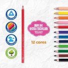Lápis de Cor 12 Cores Triangular Mega Soft Color Tris