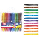 Giz de Cera 12 Cores Retrátil Twist Tris