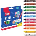 Giz de Cera 12 Cores Jumbo Tris