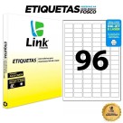 Etiqueta Adesiva Branca A4 - 31,0mm x 17,0mm (96 Etiquetas) 100 Folhas 9022 Link