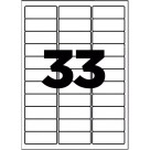 Etiqueta Adesiva Branca A4 - 63,5mm x 25,4mm (33 Etiquetas) 100 Folhas 9013 Link