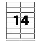 Etiqueta Adesiva Branca A4 - 99,1mm x 38,1mm (14 Etiquetas) 100 Folhas 9007 Link