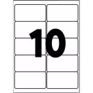 Etiqueta Adesiva Branca A4 - 99,0mm x 55,8mm (10 Etiquetas) 100Fls 9019 Link