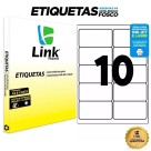 Etiqueta Adesiva Branca A4 - 99,0mm x 55,8mm (10 Etiquetas) 100Fls 9019 Link