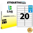 Etiqueta Adesiva Branca Carta - 101,6mm x 25,4mm (20 Etiquetas) 100 Folhas 8015 Link