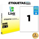 Etiqueta Adesiva Branca Carta - 215,9mm x 279,4mm (1 Etiqueta) 100 Folhas 8001 Link
