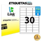 Etiqueta Adesiva Branca Carta - 66,7mm x 25,4mm (30 Etiquetas) 25 Folhas 8018-1 Link