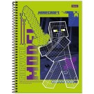 Caderno 1 Matéria Minecraft 80 Folhas Foroni