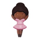 Botões Divertidos - Bailarina Morena c/5 Kit Super Criativo