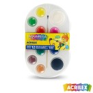 Aquarela Escolar 12 Cores Acrilex