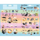 Cartela de Adesivos Duplo G - Purrfect Cats Tilibra