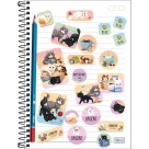 Cartela de Adesivos Duplo G - Purrfect Cats Tilibra