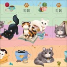 Cartela de Adesivos Duplo G - Purrfect Cats Tilibra