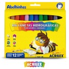 Canetinha Hidrográfica 12 Cores Jumbo Acrilex