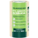 Fita Adesiva Transparente 48mm x 100m c/4 Sulamericana