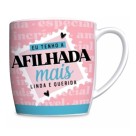 Caneca Porcelana Urban 300ml - Família - Afilhada Mais Legal Brasfoot