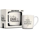 Caneca Porcelana Urban 300ml - Pai Amor e Coragem Brasfoot