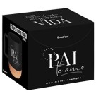 Caneca de Vidro Cork 350ml - Pai Meu Maior Exemplo Brasfoot