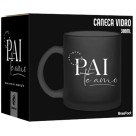 Caneca Vidro Diamond 300ml - Pai Meu Maior Exemplo Brasfoot