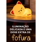 Luminária Noturna de Silicone LED Touch - Cat (Gatinho) Brasfoot