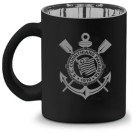 Caneca Vidro Diamond Metalic 300ml - Corinthians Brasfoot