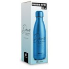 Garrafa Térmica Metal 500ml - Fé - Deus é Minha Força Brasfoot