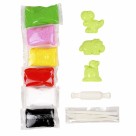 Kit Massinha de EVA com Moldes e Ferramentas 60g - Dinossauro Make+