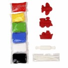 Kit Massinha de EVA com Moldes e Ferramentas 60g - Transporte Make+