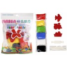 Kit Massinha de EVA com Moldes e Ferramentas 60g - Transporte Make+