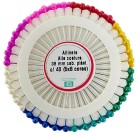 Alfinete Alta Costura 38mm Colorido c/240 ACC