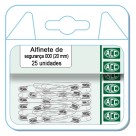Alfinete de Segurança 20mm Niquelado c/25 ACC