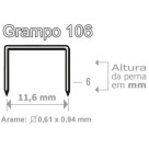 Grampo 106/6-6mm Galvanizado c/5000 ACC