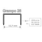 Grampo 26/6 Galvanizado c/1000 ACC