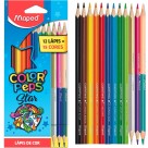 Lápis de Cor 12 Cores + 3 Bicolor Color Peps Star Maped