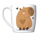 Caneca Porcelana Urban 300ml - Capivara - Capivibes 1 Brasfoot