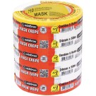 Fita Crepe Branca 24mm x 50m - Pacote com 5 Rolos Adelbras