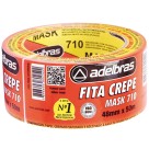 Fita Crepe Branca 48mm x 50m - Pacote com 2 Rolos Adelbras