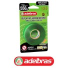 Fita Dupla Face Massa Adesiva 550g - 12mm x 2m Adelbras
