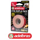 Fita Dupla Face Espuma Extra Forte 5Kg - 24mm x 1,5m Adelbras