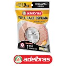Fita Dupla Face Espuma 1Kg - 19mm x 10m Adelbras