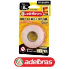 Fita Dupla Face Espuma 1Kg - 19mm x 2m Adelbras