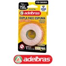 Fita Dupla Face Espuma 750g - 12mm x 2m Adelbras