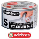 Fita Silver Tape 48mm x 5m Prata Adelbras
