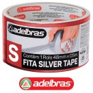 Fita Silver Tape 48mm x 5m Vermelha Adelbras