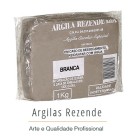 Argila Escolar Branca 1Kg Argilas Rezende