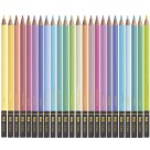 Lápis de Cor 24 Cores + 1 Lápis 6B Vibes Pastel Tris
